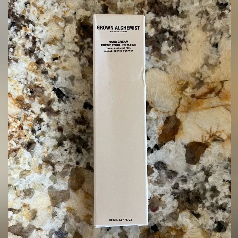 Grown Alchemist Hand Cream, Vanilla Orange Peel, travel size 20ml
